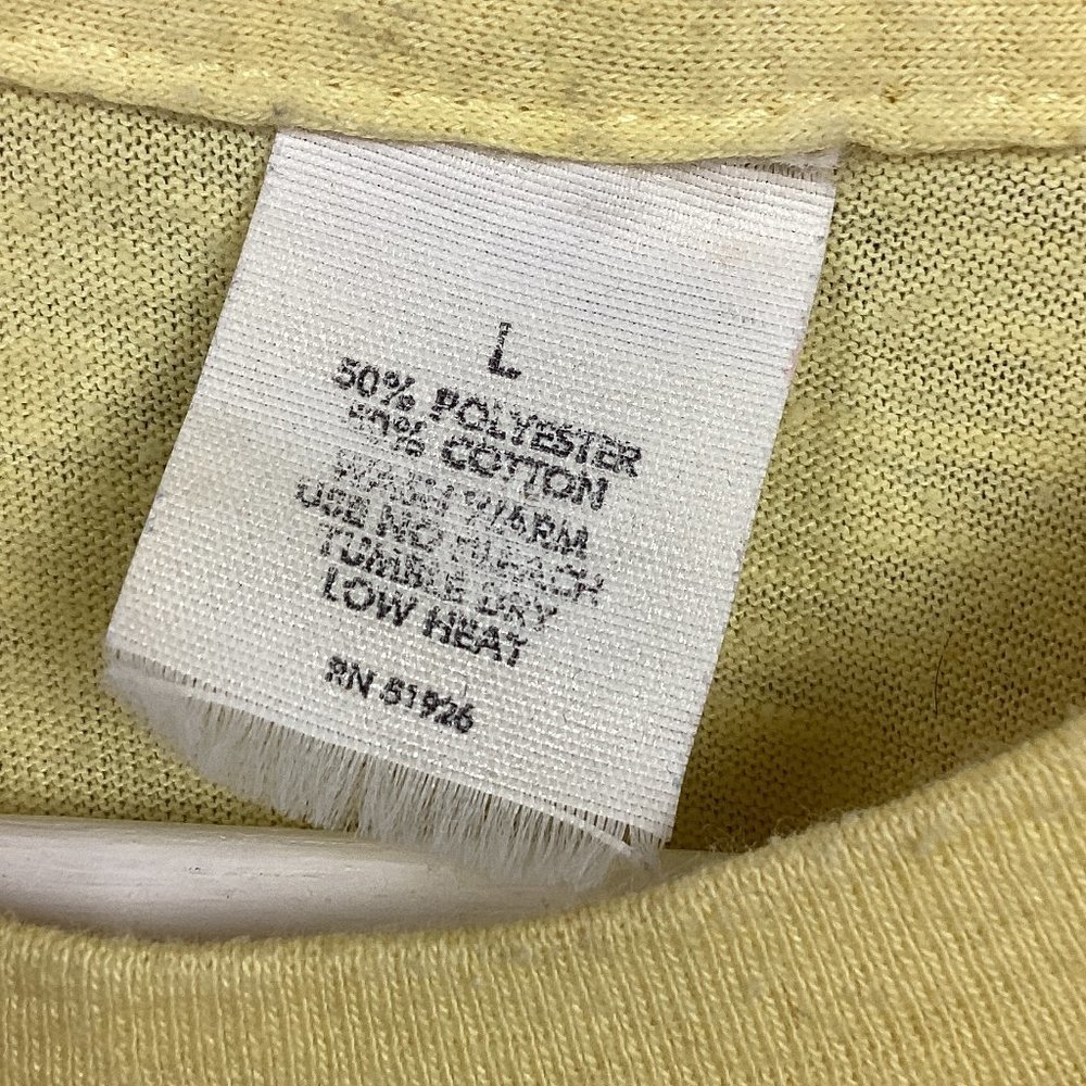 Vintage Vail Ski Tee Shirt Yellow L - Picture 3 of 7